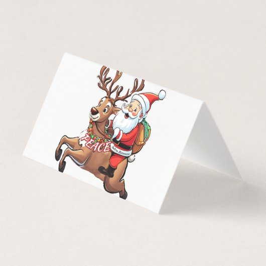 Der Weihnachtsmann mit Friedensgeschenken (Vorderseite)