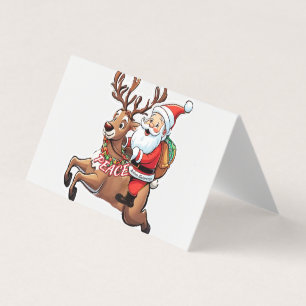Der Weihnachtsmann mit Friedensgeschenken