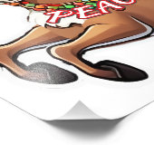 Der Weihnachtsmann mit Friedensgeschenken Fotodruck (Ecke)