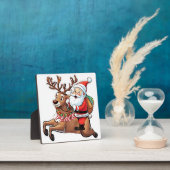 Der Weihnachtsmann mit Friedensgeschenken Fotoplatte (InSitu)