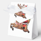 Der Weihnachtsmann mit Friedensgeschenken Geschenkschachtel (Vorderseite)