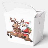 Der Weihnachtsmann mit Friedensgeschenken Geschenkschachtel (Rückseite)