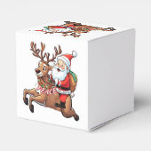 Der Weihnachtsmann mit Friedensgeschenken Geschenkschachtel (Rückseite)