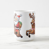 Der Weihnachtsmann mit Friedensgeschenken Kaffeetasse (Mittel)