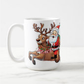 Der Weihnachtsmann mit Friedensgeschenken Kaffeetasse (Links)