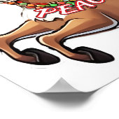 Der Weihnachtsmann mit Friedensgeschenken Poster (Ecke)