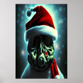 Der Weihnachtsmann mit Gasmaske | AI Art Poster (Vorne)