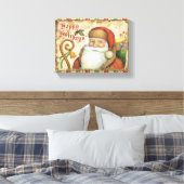 Der Weihnachtsmann mit Geschenken Leinwanddruck (Insitu (Schlafzimmer))