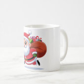 "Der Weihnachtsmann mit Geschenksack | Weihnachten Kaffeetasse (VorderseiteRechts)