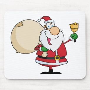 Der Weihnachtsmann mit Jingle Bell Mousepad