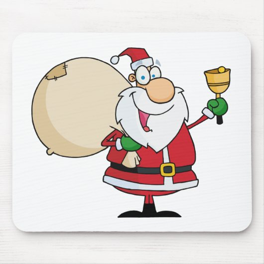 Der Weihnachtsmann mit Jingle Bell Mousepad (Vorne)