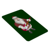 Der Weihnachtsmann mit roter Gitarre Magnet (Rechte Seite)