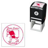 Der Weihnachtsmann mit Sack Permastempel (Beispiel)