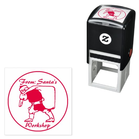 Der Weihnachtsmann mit Sack Permastempel (Beispiel)
