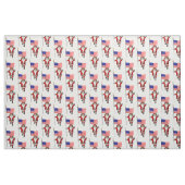 Der Weihnachtsmann mit US Flagge Stoff (Fat Quarter (45,7 x 55,9 cm))