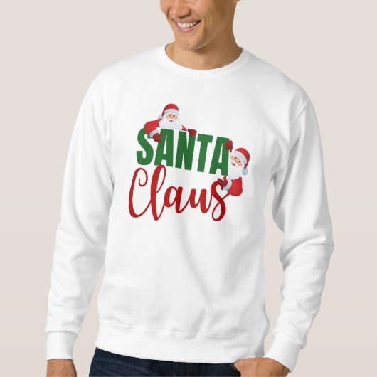 Der Weihnachtsmann Moderne Minimalistisch Trendkul Sweatshirt (Vorderseite)