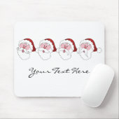 Der Weihnachtsmann-Mustaches-Mousepad Mousepad (Mit Mouse)