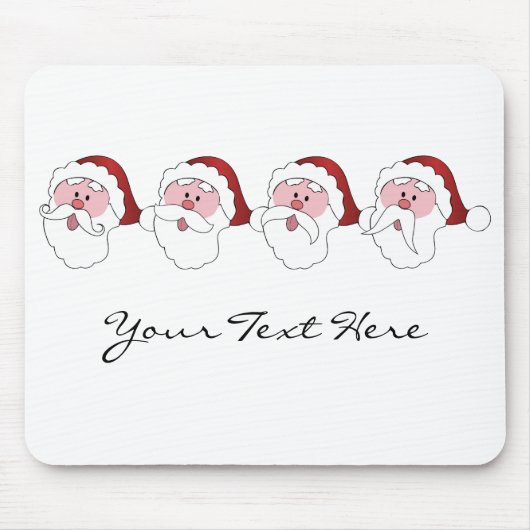 Der Weihnachtsmann-Mustaches-Mousepad Mousepad (Vorne)