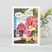 Der Weihnachtsmann nicht mehr! (Vintag) Feiertagskarte (Stehend Vorderseite)