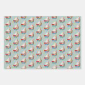 Der Weihnachtsmann nimmt ein kleines Nickerchen Geschenkpapier Set (Vorderseite 2)