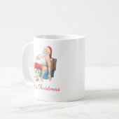 Der Weihnachtsmann nimmt ein kleines Nickerchen Kaffeetasse (Vorderseite Links)