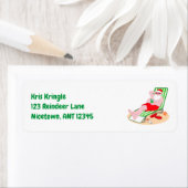 Der Weihnachtsmann nimmt einen Tag am Strand (Insitu)