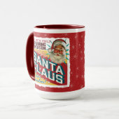 Der Weihnachtsmann! Nur eine Nacht! Retro-Poster-D Tasse (Vorderseite Links)