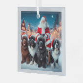 Der Weihnachtsmann Ornament Aus Glas (Vorderseite links)