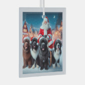 Der Weihnachtsmann Ornament Aus Glas (Vorderseite Rechts)