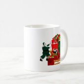 Der Weihnachtsmann packt seinen Schlitten Kaffeetasse (VorderseiteRechts)
