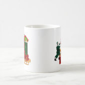 Der Weihnachtsmann packt seinen Schlitten Kaffeetasse (Mittel)