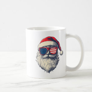 Der Weihnachtsmann Patriotic Usa feiert im Jul Kaffeetasse