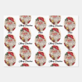 Der Weihnachtsmann personalisiert den Namen des Ki Geschenkpapier Set (Vorderseite 2)