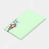 Der Weihnachtsmann reist nach Argentinien Post-it Klebezettel (angewinkelt)