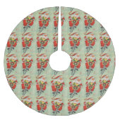 Der Weihnachtsmann Reiten Polyester Weihnachtsbaumdecke (Vorderseite)