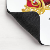 Der Weihnachtsmann reitet auf Schlitten Mousepad (Ecke)