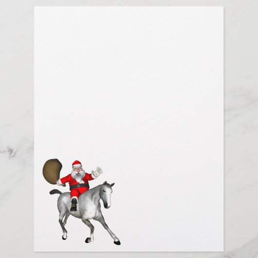Der Weihnachtsmann reitet ein Silberpferd (Vorderseite)