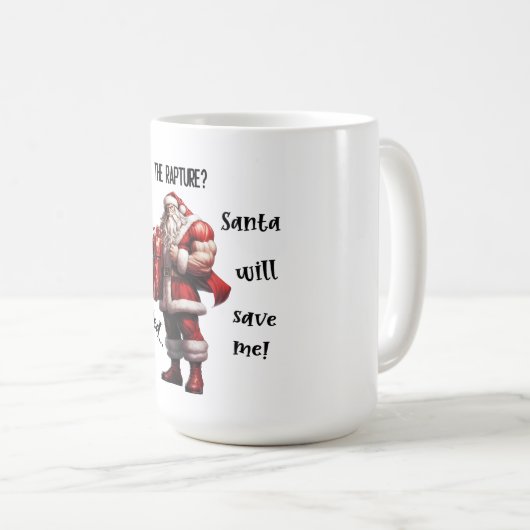 Der Weihnachtsmann Rette mir Kaffeetasse (VorderseiteRechts)