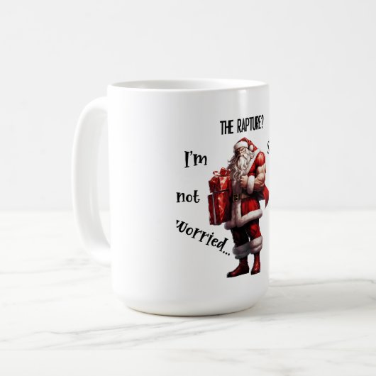 Der Weihnachtsmann Rette mir Kaffeetasse (Vorderseite Links)