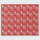 Der Weihnachtsmann sagt, nichts für dich Geschenkpapier (Flach)