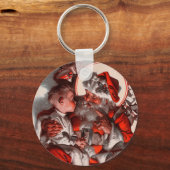 Der Weihnachtsmann Schlüsselanhänger (Vorderseite)