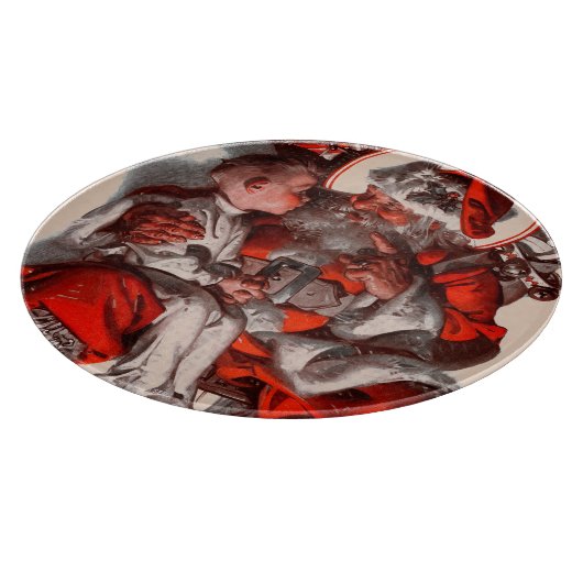 Der Weihnachtsmann Schneidebrett (Ecke)