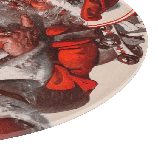 Der Weihnachtsmann Schneidebrett (Ecke)