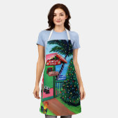 Der Weihnachtsmann Schürze (Getragen)