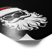 Der Weihnachtsmann sieht eine Sonnenbrille mit Hut Fotodruck (Ecke)
