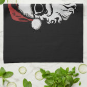 Der Weihnachtsmann sieht eine Sonnenbrille mit Hut Geschirrtuch (Gefaltet)