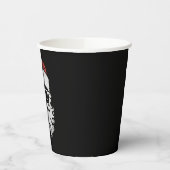 Der Weihnachtsmann sieht eine Sonnenbrille mit Hut Pappbecher (Links)