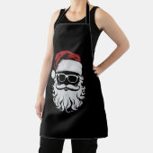 Der Weihnachtsmann sieht eine Sonnenbrille mit Hut Schürze (InSitu)