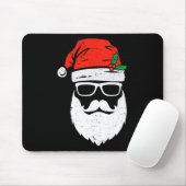 Der Weihnachtsmann sieht mit Hut-Bart-Weihnachten  Mousepad (Mit Mouse)
