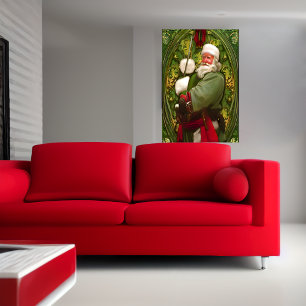 Der Weihnachtsmann sieht neu aus AI Art Poster